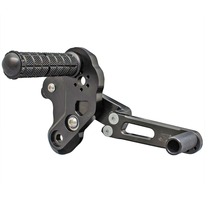 Woodcraft Kawasaki Z125 2017-22 Complete Rearset Kit w/ Pedals - STD Shift