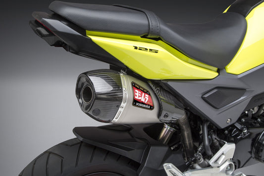 Yoshimura HONDA GROM (2014-2021) RACE RS-9T Titanium CF HIGH-MOUNT w/O2 Sensor Bung