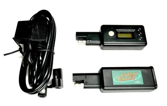 Battery tender, usb/voltage meter combo