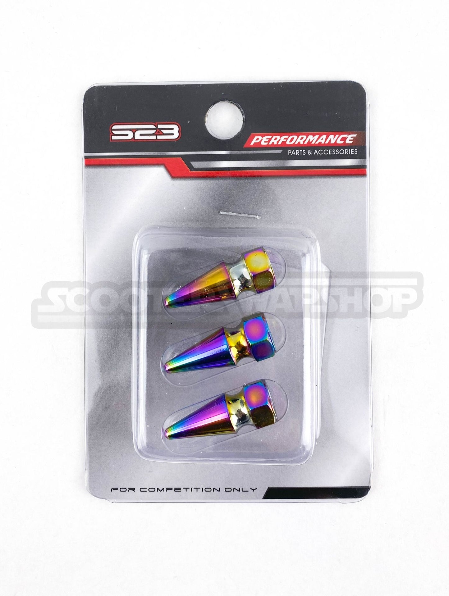 S23 Titanium plated M8 Spike Nuts
