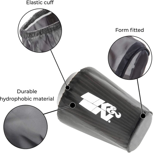 K&N Black Precharger Filter Wrap - For K&N RC-1060 Filter