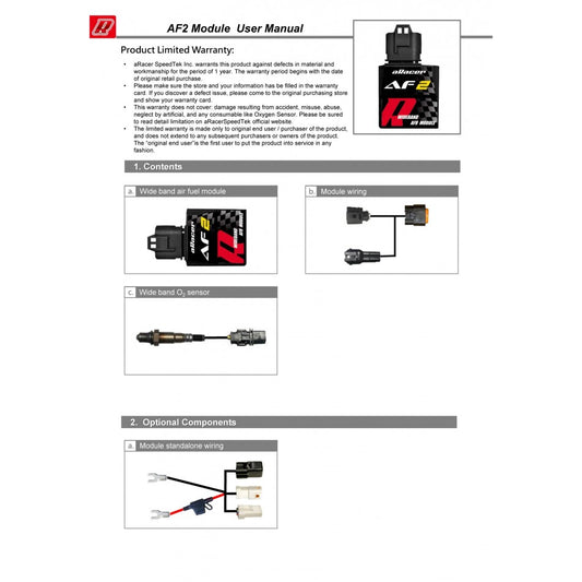 ARACER AF2 PROFESSIONAL WIDEBAND AFR MODULE LSU 4.9 O2