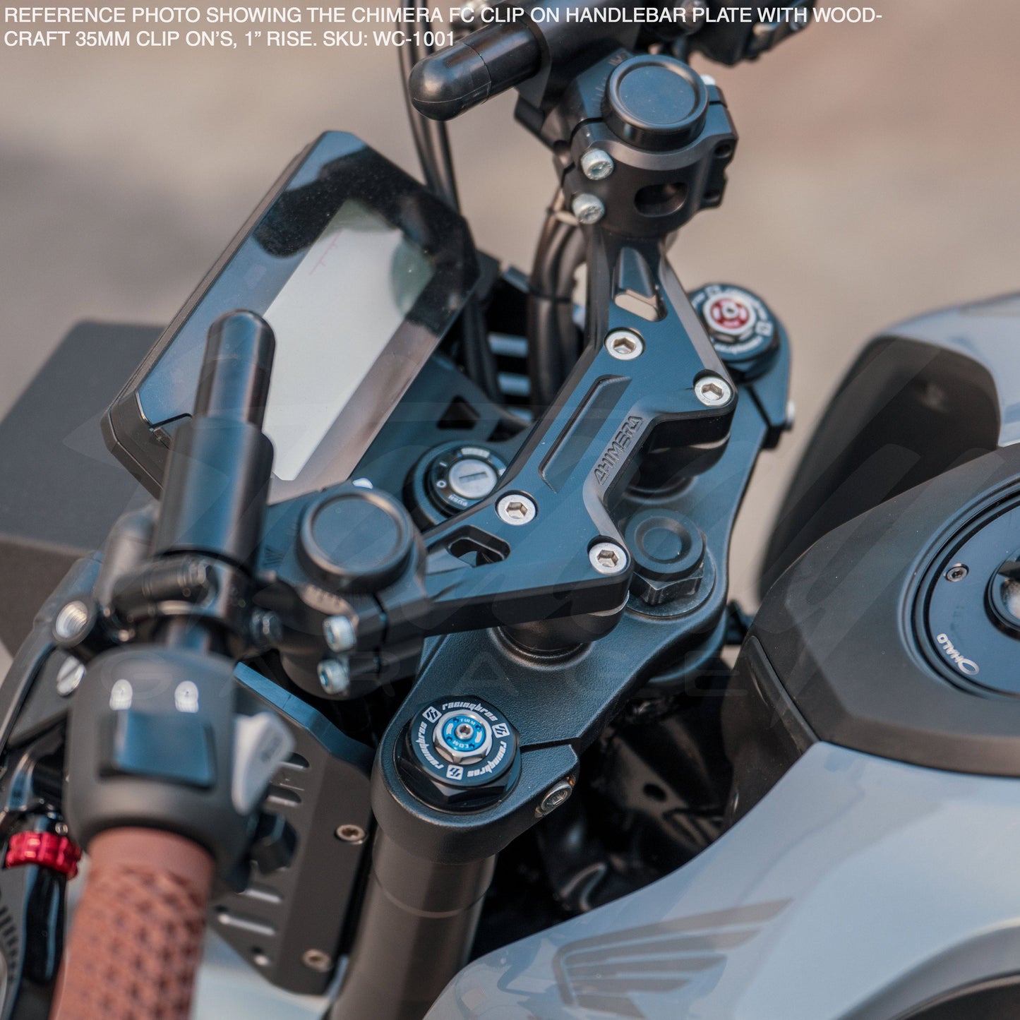 Chimera "FC" Clip On Handle Bar Plate - Honda Grom Monkey125 All Years