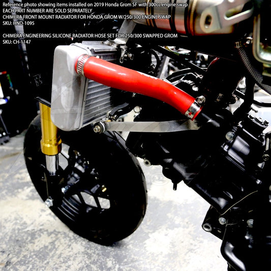 CHIMERA FRONT MOUNT RADIATOR FOR HONDA GROM WITH CBR ENGINE SWAPS