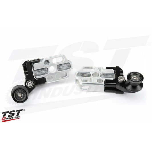 TST Spooled Captive Chain Adjusters for Honda Grom 2013 - 2020 - Black (OG, SF)