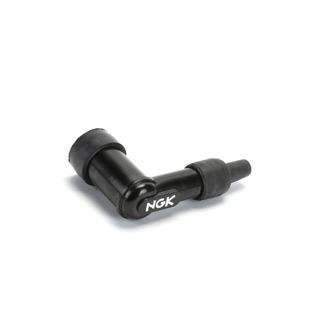 Black NGK Performance Spark Plug Cap 90 Degree