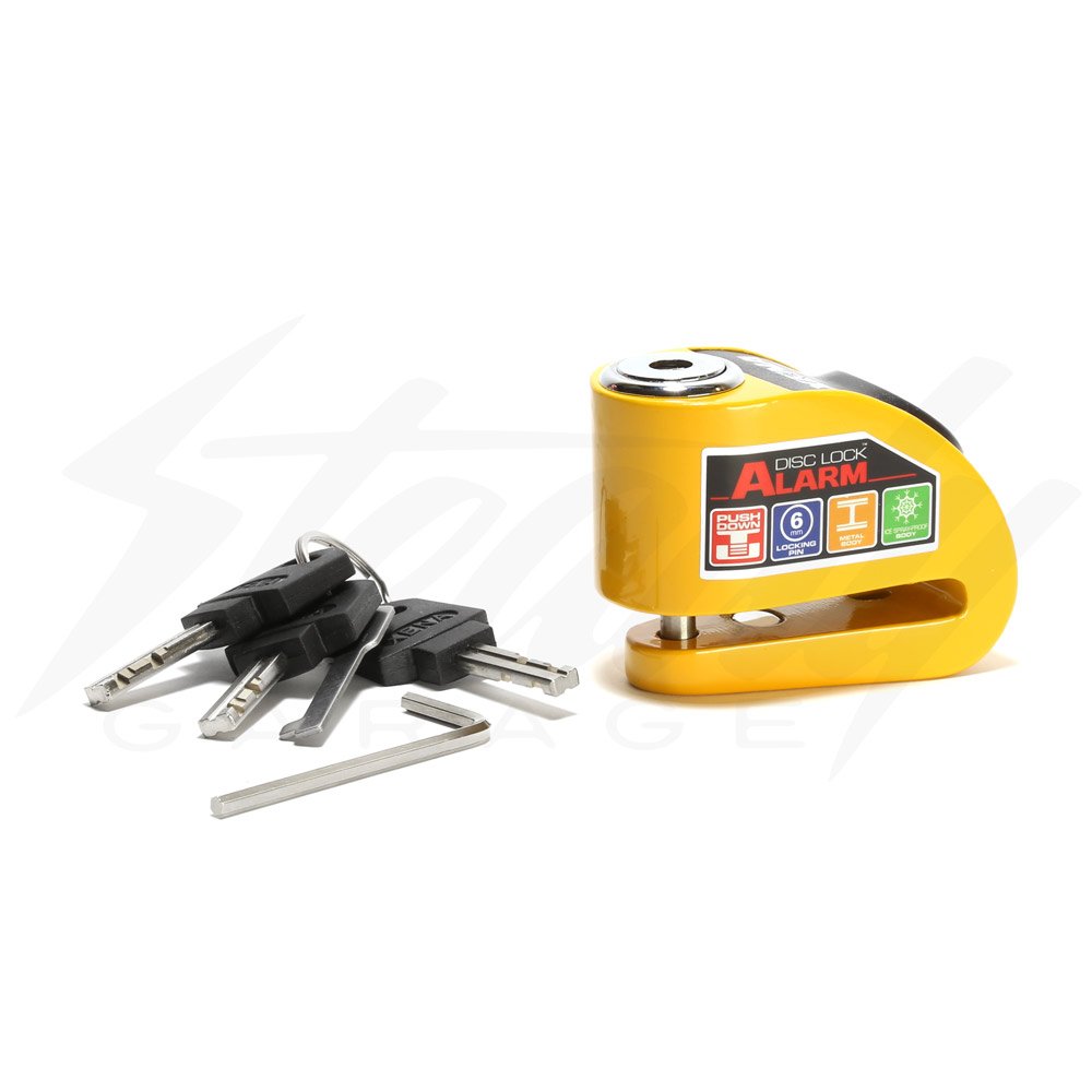 Xena XX-6 Disc Lock with Alarm - Yellow
