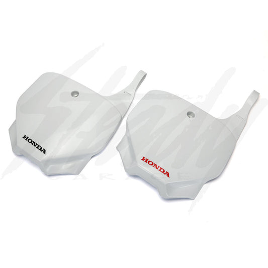 White OEM Honda Racing Front Number Plate Type "A"