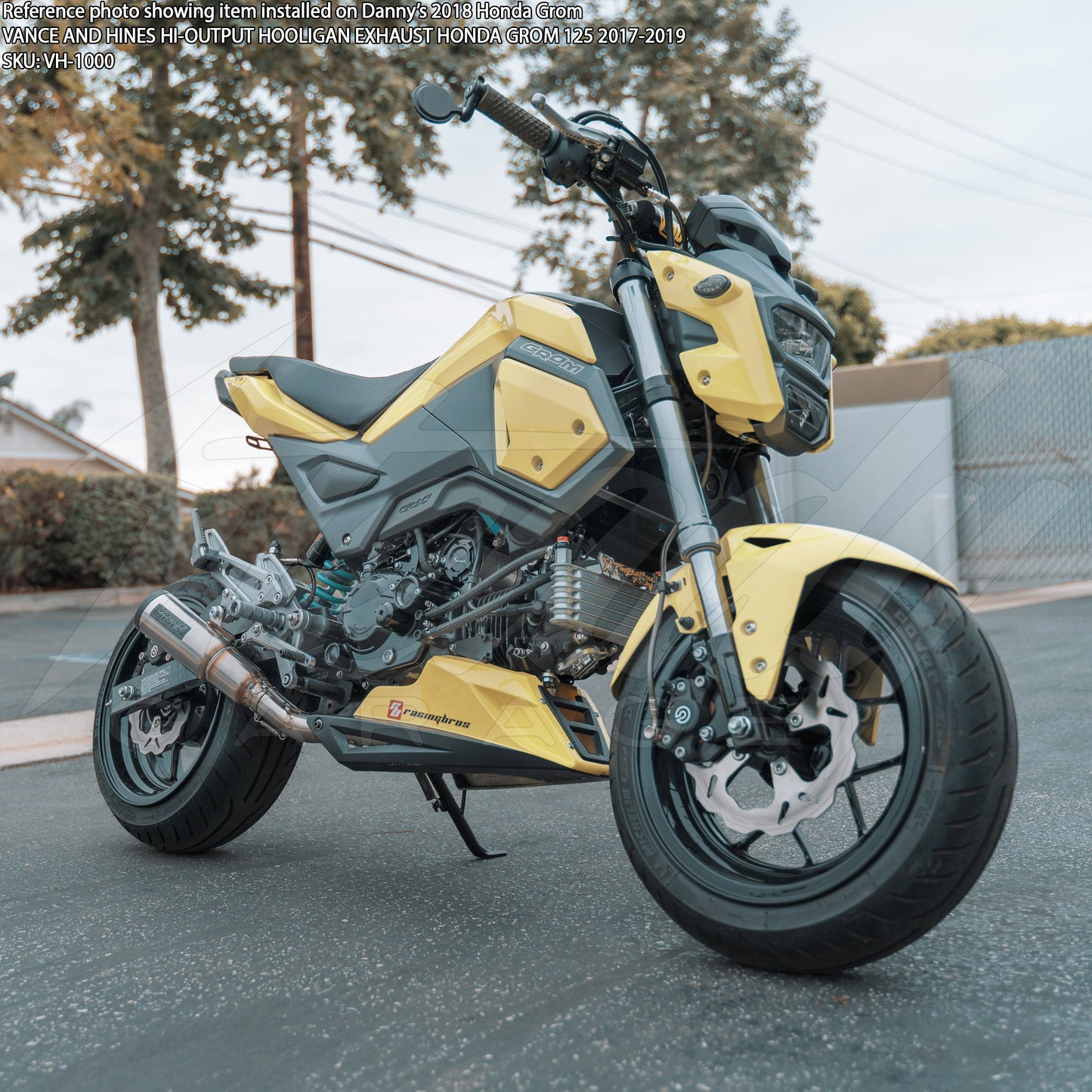 Vance and Hines Hi-Output Hooligan Exhaust Honda Grom 125 2017-2020