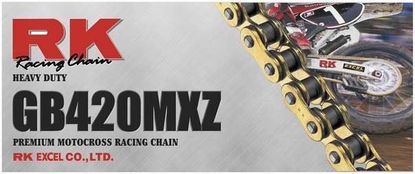 RK Racing GB420MXZ x 120L Gold Chain
