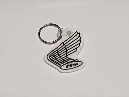 Classic style honda rubber keychains