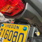 License plate LED blinker plate