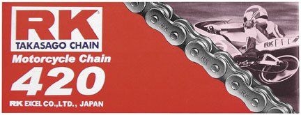 RK Racing 420 Motorcycle Chain 138L Honda Grom 125 Kawasaki Z125