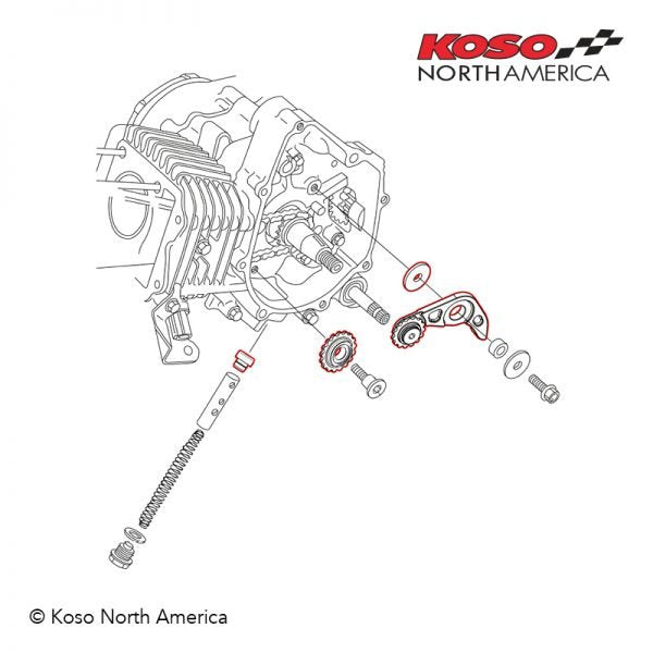 KOSO Cam Chain Tensioner - Honda Grom (2014-2020) and Monkey 125 (2018-2021)