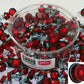Chris Products Red Mini License Plate Reflectors (Pair)