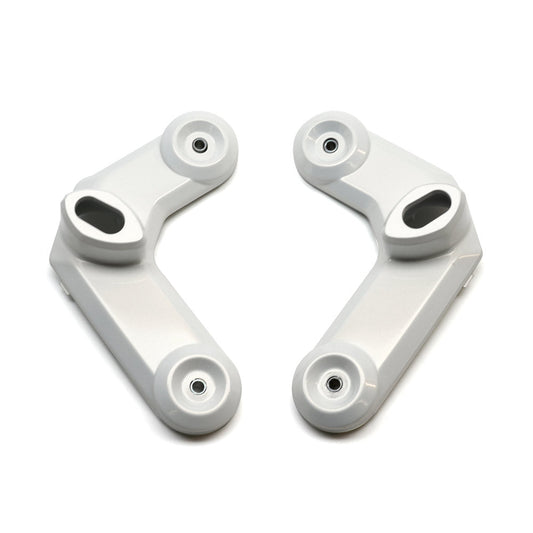 OEM US Himalaya Pearl White Front Signal Boomerang Brackets 2014-2015 Honda Grom 125