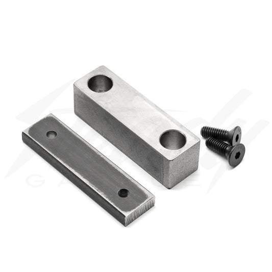 Zeus Armor Titanium Scrape Block with Weldable Steel Mount Plate