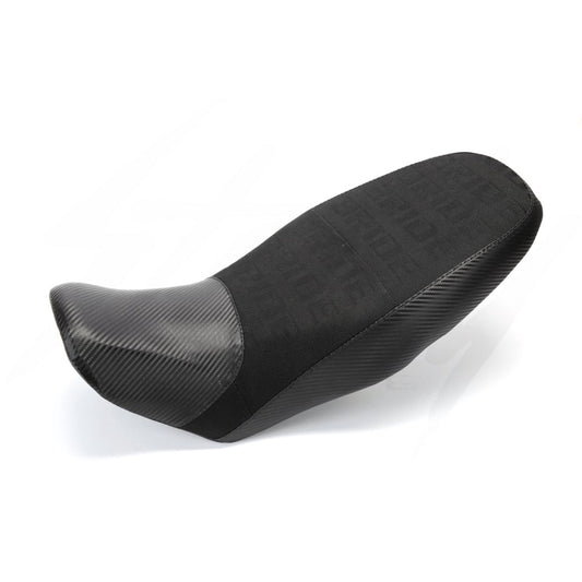 BLACK BRIDE CUSTOM FLAT 2014-2016 HONDA GROM SEAT CARBON/BLACK STITCHING